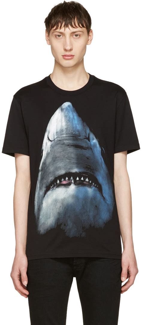 givenchy t shirt shark|givenchy oversized t shirt.